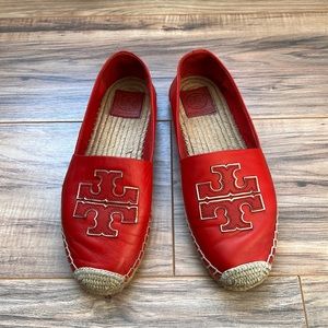 Tory Burch Red Ines Espadrille size 9.5